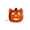 Orange, variant on Black Cat Pumpkin LED Light, Cute Halloween Tabletop Night Lamp, Glowing Resin Figurine Ornament for Mantel, Shelf, Bedroom, Party Table and Seasonal Home Decor, Black