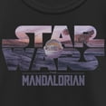 thumbnail image 2 of Girl's Star Wars: The Mandalorian The Child Sunset Logo Graphic Tee Black X Large, 2 of 4