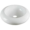 thumbnail image 1 of CI CH9110 Bulb Contemporary Porcelain Round Shaped Vessel Sink  White, 1 of 1