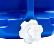 WaterPrepared ReadyJug 7 Gal Stackable Water Storage Container with Spigot, Blue, 2 Pack