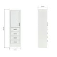 thumbnail image 2 of ARIEL Hepburn Bathroom Linen Storage Cabinet 65”H x 20”W x 16”D White, 2 of 8