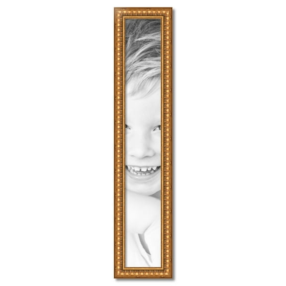 ArtToFrames 7" x 46" Gold Picture Frame, 7x46 inch Gold Wood Poster Frame (WOM-4293)