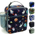 thumbnail image 1 of Kulle Boîte à Lunch Astronaute pour Garçons Sac à Lunch Isolé pour Enfants avec Compartiment Congelable Boîte à Lunch Thermique Réutilisable pour École Garderie Extérieure Thème Spatial, 1 of 1