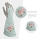 thumbnail image 2 of Guantes de jardinería para mujer, guantes de cuero sintético para arbustos con protección total contra espinas, guantes de trabajo largos con resistencia a perforaciones, talla S, 2 of 4