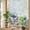 Khaki, variant on Brown Flowers Privacy Window Film, Decorative Stained Glass Window Film, Vintage Farmhouse Floral Leaves Vines Resuable Rainbow Static Cling for Home Bathroom Living Room Glass Door 23.6"x59"