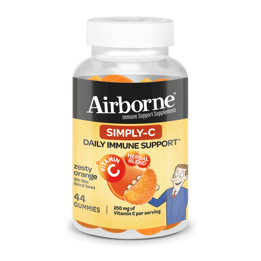 Airborne SimplyC Zesty Orange Gummies (44 ct.) Vitamin C Daily Immune