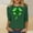 01-Green st patricks day shirts womens, variant on Mceream 3/4 Sleeve St Patty's Day Shirt Women Crew Neck St Patricks Day Shirt Irish Clover Shamrock Tunic Tops Spring Blouses plus size outfits White M