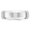 thumbnail image 3 of 10k White Gold 7mm Beveled Edge Comfort Fit Wedding Band Size 9.5, 3 of 5