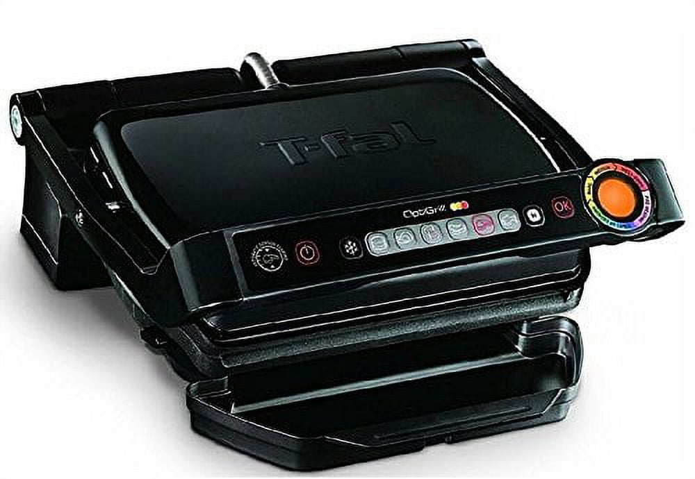 T-fal Stainless Steel Electric Grill 4 Servings Advanced Charcoal  Filtration, 900 Watts Nonstick Removable Plates, Dishwasher Safe, Indoor,  Frozen