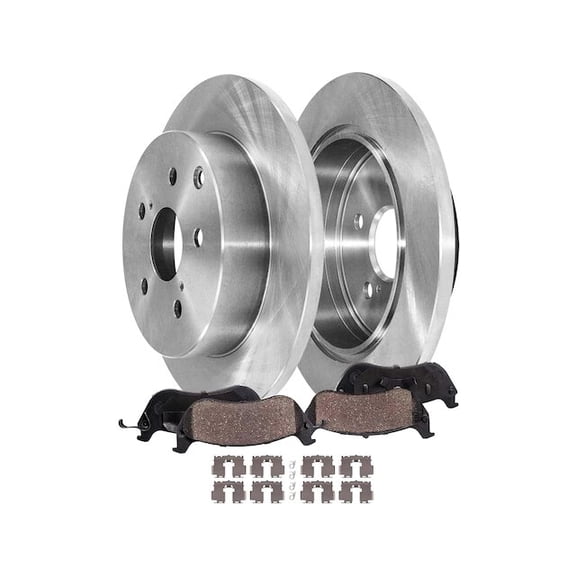 Rear Brake Pad and Rotor Kit - Compatible with 2018 - 2021 Toyota Camry 2019 2020