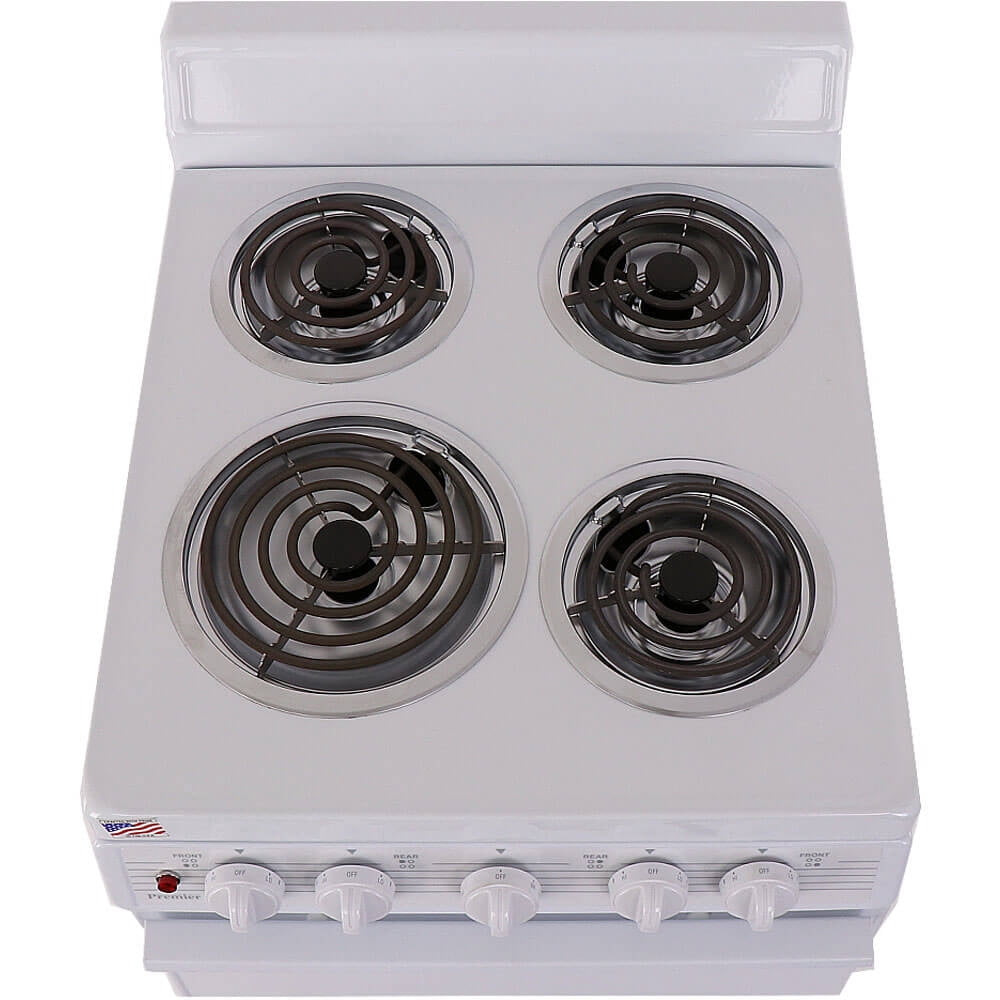 Premier&nbsp;2.4 Cu. Ft. White Freestanding Electric Coil Range