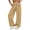 A-Khaki, variant on HomeDM Wide Leg Sweatpants with Pockets Drawstring Elastic Waist Lounge Pink Athletic Pants for Workout Running Size L