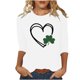 thumbnail image 3 of TaTaai Womens Saint Patricks Day Tshirt Celtic Knot Print Short Sleeve Relaxed Fit Round Neck Casual Top Lightweight Soft Cotton Gift, 3 of 6