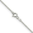 thumbnail image 4 of 925 Sterling Silver 1.25mm Diamond-cut Round Spiga Chain Bracelet, 4 of 5