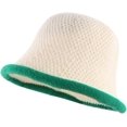 thumbnail image 4 of CoCopeaunts Dome Bucket Hat Women Matching Knitting Hats Warm Roll-up Brim Outdoor Fisherman Cap Shade Keep Warm, 4 of 8