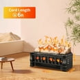 thumbnail image 7 of Electactic Electric Fireplace Log Set Heater 21IN, Remote Control, Flame Brightness Adjustable, Overheating Protection, Realistic Ember Bed, 1500W Whitish Gray logs, 7 of 7