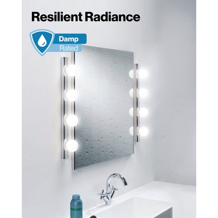 Sunco 4 Pack Vanity Globe Light Bulbs G25 LED for Bathroom Mirror, High Output 1000 LM, 100W Equivalent 11W, 3000K Warm White, Dimmable, E26 Base, Round Frosted Decorative Bulb.