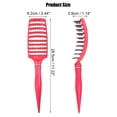 thumbnail image 2 of 1Pc Wide Curved Vented Hair Brush Detangle Brush for Tangles and Knots for Men and Women Rose Red, 2 of 7