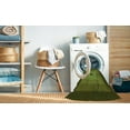 thumbnail image 2 of Ahgly Company Machine Washable Indoor Round Transitional Chocolate Brown Area Rugs, 5' Round, 2 of 7