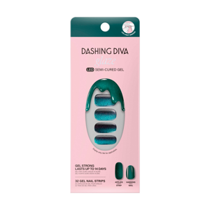Dashing Diva Glaze Semi-Cured Gel Nail Stickers, Stone Cold