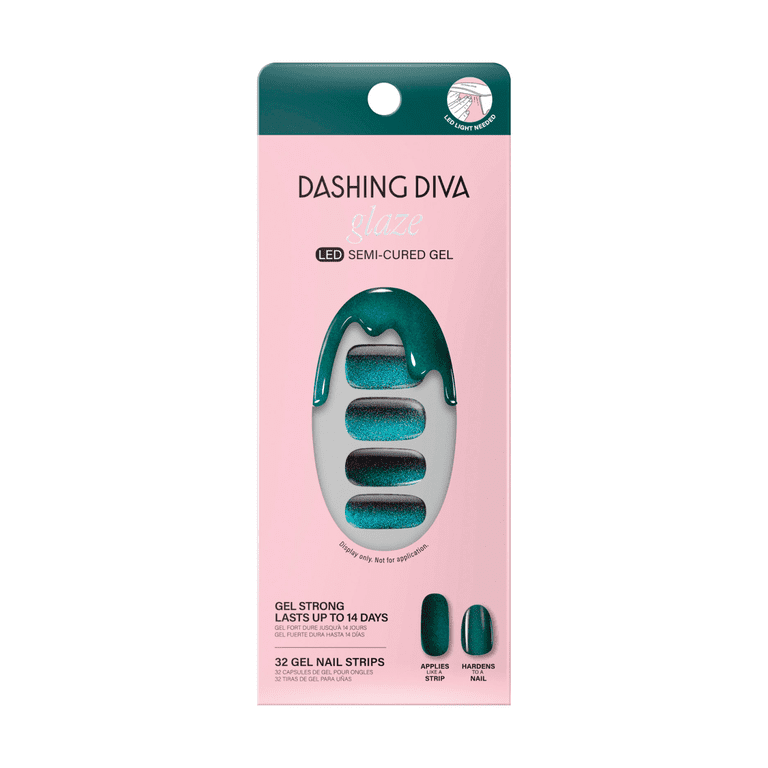 Dashing Diva Glaze Semi-Cured Gel Nail Stickers, Stone Cold photo 1