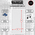 thumbnail image 2 of Triton Products LB2-W (2) White Epoxy 18-Gauge Steel Square Hole Pegboards with mounting hardware, 2 of 5