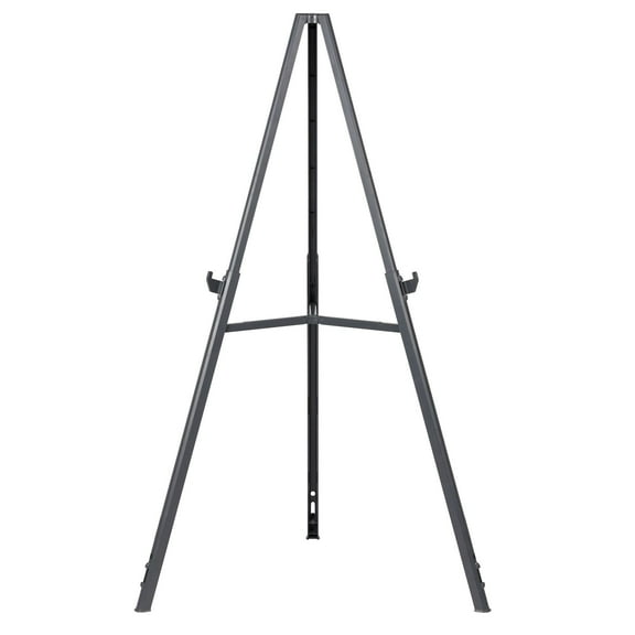 MasterVision Quantum Heavy Duty Display Easel, 35.62" to 61.22" High, Plastic, Black CA2