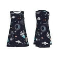 thumbnail image 7 of Sikiie Galaxy2 Print Women's Sleeveless Dress with Pockets Round Neck Sundress, Suitable for Daily, Office, Vacation Summer Wear, 7 of 7