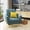 Blue, variant on Grey Fabric Channel Stitch Club Chair - 32 in Deep x 30.75 in Wide for Living Room