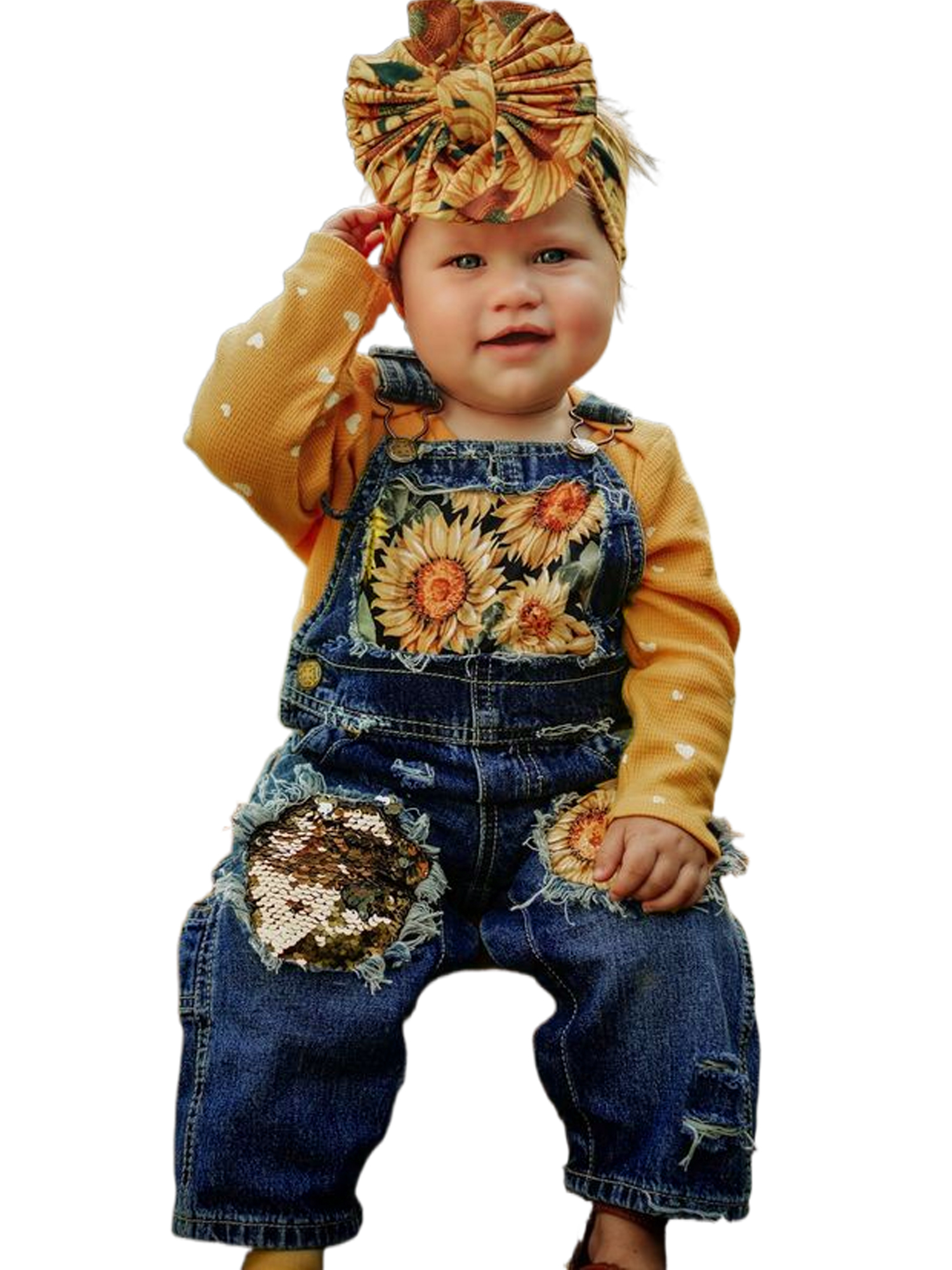 Eyicmarn Kids Baby Girls Sunflower 