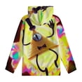 thumbnail image 4 of Bill Cipher Hoodie with Pocket Cartoon Anime for Boys Girls Teens Gift, 4 of 6