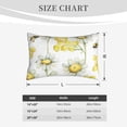 thumbnail image 4 of Gukieu Sweet Honey Print Plush Pillow Cover, Hidden Zipper Pillow Protector without Pillow Core, Suitable for Bedroom, Office, Car Decoration-20"x30", 4 of 6