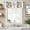 White Light Blue Light Yellow, variant on Christmas Snowman Farmhouse Short Window Curtain Valances, Winter Coastal Beach Palm Tree Xmas Rod Pocket Kitchen Valances for Living Room Bedroom Bathroom Cafe 42" x 18"