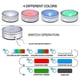 thumbnail image 2 of Led Light Base With Touch Round Colorful Stand Display compatible 3d Crystal Glass Art Silver Concave, 2 of 5
