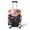 Colorful Cat Pattern Design, variant on HELLHERO The American Flag Design Convenient Install Suitcase Sleeve for Friends, All Size Breathable Easy Clean Luggage Cover