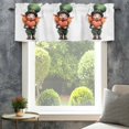thumbnail image 4 of St. Patrick's Day Valances for Windows Gnome Rod Pocket Curtain Valance Window Treatment Short Curtains for Kitchen Living Room, 60"x18", 4 of 9