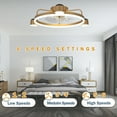 thumbnail image 4 of Cusp Barn 20-In Flush Mount Ceiling Fan with Lights APP Control Smart Dimmable Starry Lighting Fixture, 4 of 6