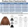 thumbnail image 2 of toraway Chandails en Molleton à Col Rond Hommes Graphique Hiver Automne et Hiver Sweat à Capuche Couleur Unie Suède Grande Taille Manches Longues Veste TTTG, 2 of 3