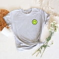 thumbnail image 4 of SMILEY HAPPY FACE Embroidery Patch Short sleeve Tees, 4 of 5