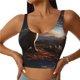 thumbnail image 1 of Balery Pyramid Desert Cat Sujetadores deportivos con espalda cruzada para mujer, acolchados, sin costuras, de alto impacto, ideales para yoga, gimnasio, entrenamiento y fitness.-XX-Large, 1 of 8