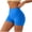 Blue, variant on Women's Yoga Shorts Running Sports Outer Wear 3-Inch High Waist Stretchy Casual Fitness Workout Biker Shorts, Blue XL