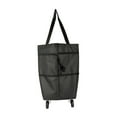 thumbnail image 3 of Bolsa de compras con ruedas Strade Fareast Limited bolsa de mano plegable tela Oxford negro, 3 of 8