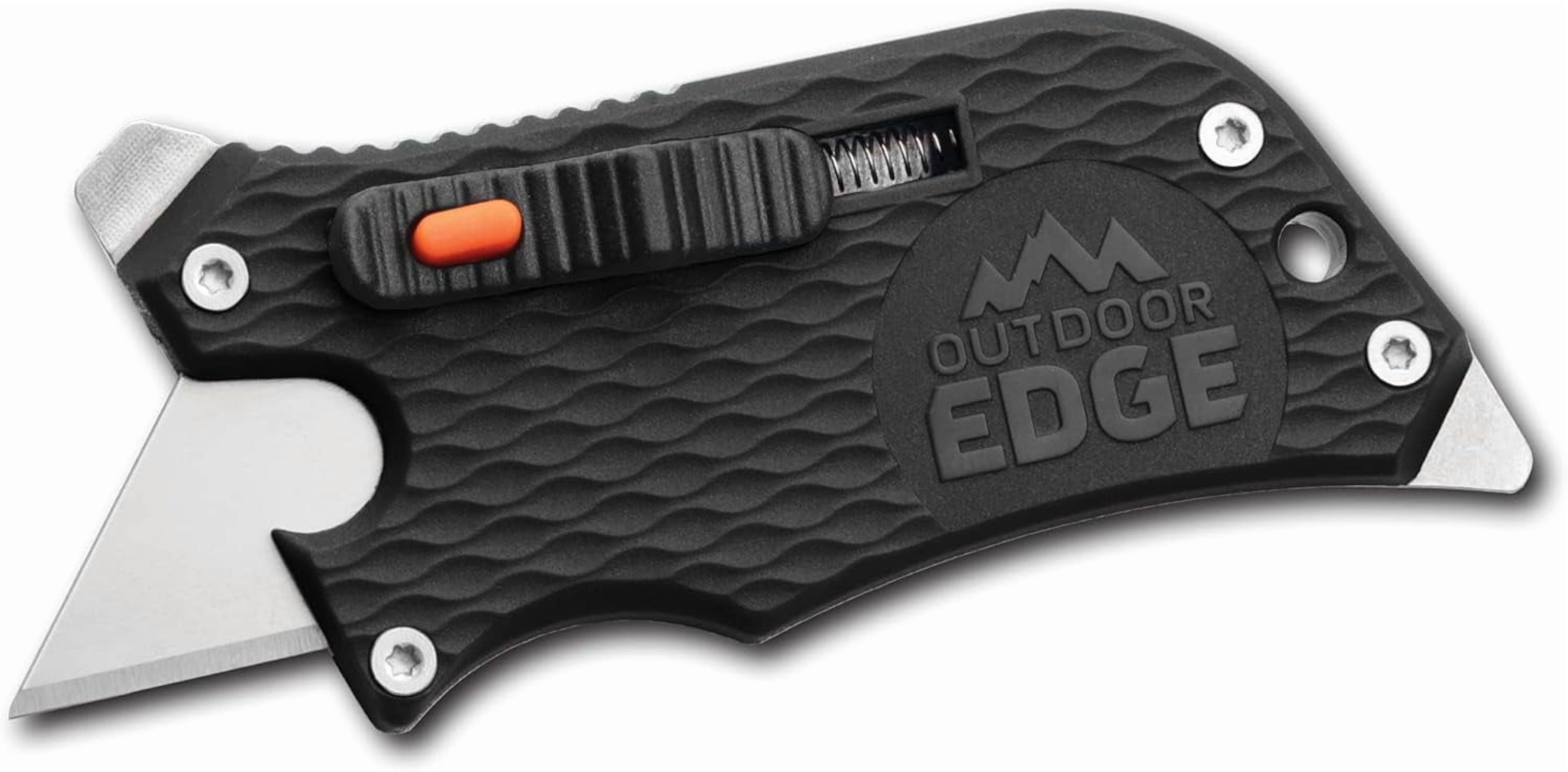 RGHJAR-Outdoor Edge SlideWinder - Utility Knife Multitool with Standard Replaceable Razor Blade, Screwdrivers, Prybar, Bottle Opener and Pocket Clip with Locking Auto-Retracting Blade