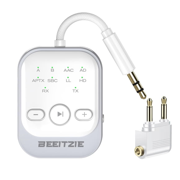 Adaptador de audio inalámbrico Beeitzie BT26 Transmisor y receptor Bluetooth 5.4