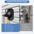 thumbnail image 2 of relayinert Outdoor Light Mount For Double Lap Siding Easy Siding Block Mounting Plate Kit Setup Textured Surfaces Mounting black, 2 of 4