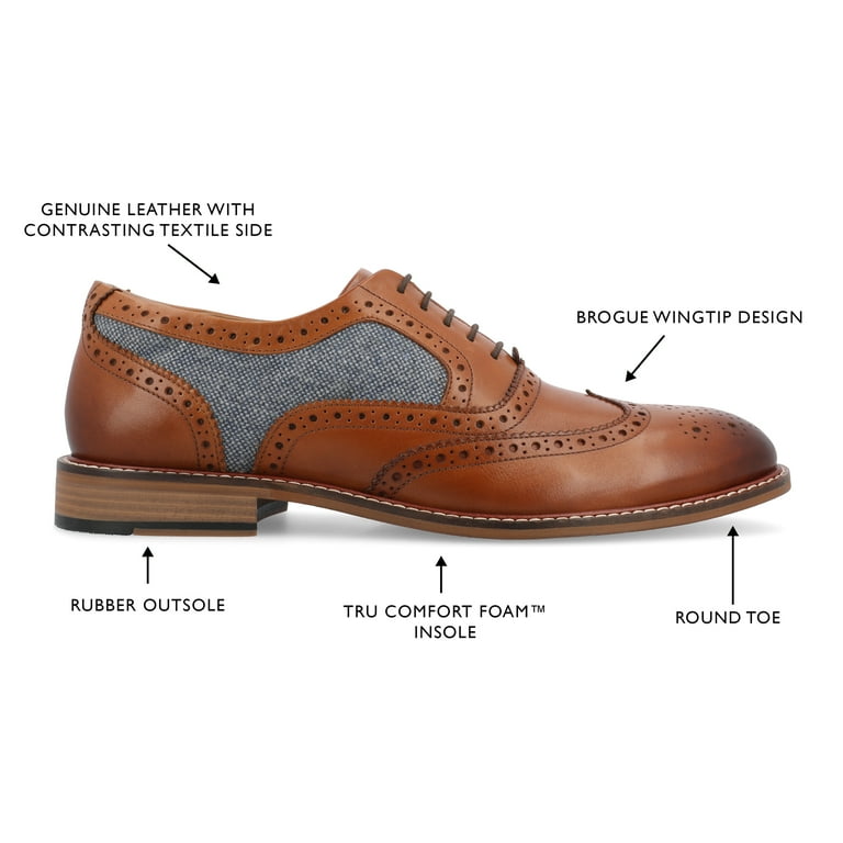 Thomas & Vine Alister Tru Comfort Foam Wingtip Dress Shoe 