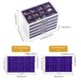 thumbnail image 4 of Joyero ProCase, organizador de pendientes, 5 cajones, color morado, 4 of 6