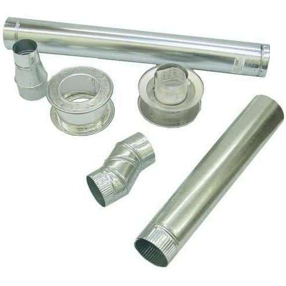 Mr. Heater Big Maxx Horizontal Vent Kit - 4 Inch, Silver