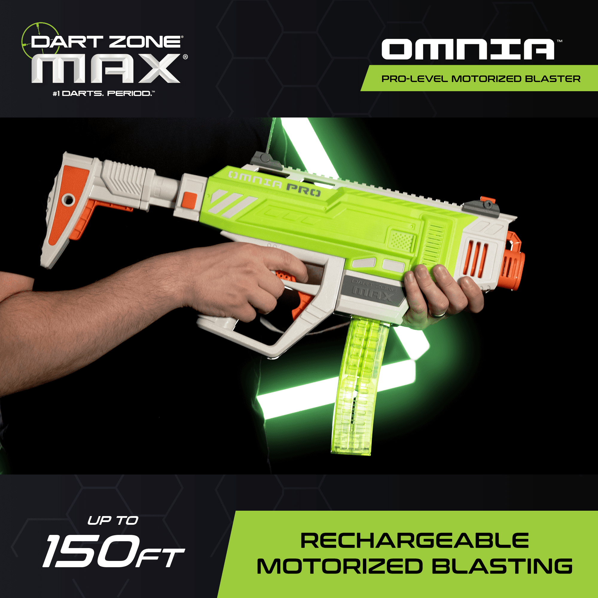 Dart Zone Max Omnia Pro Ultimate Battery Foam Dart Blaster Toy