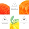 thumbnail image 2 of bolas de papel de panal para Halloween con forma de calabaza (3 colores), 2 of 7
